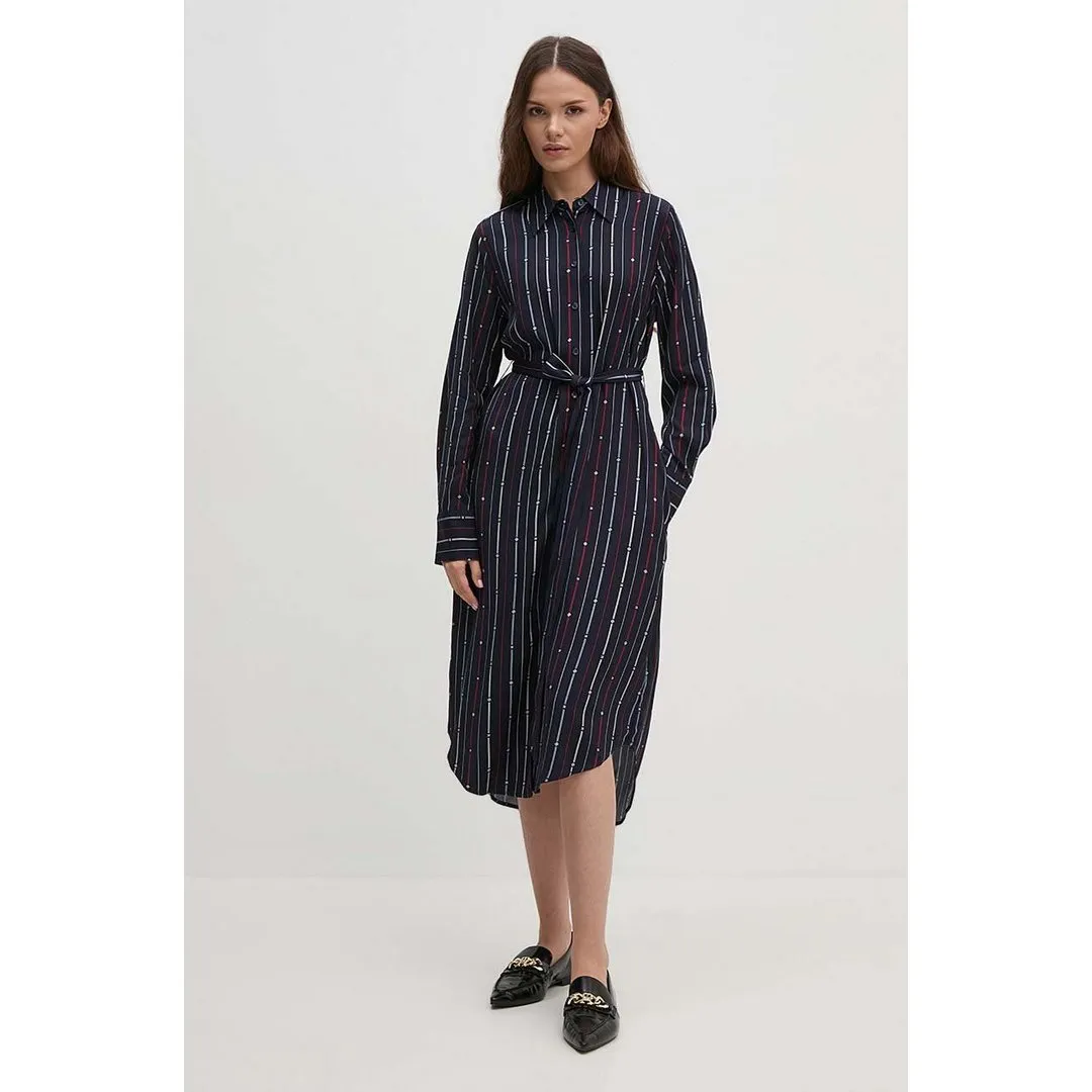 Foulard Knee Shirtdress