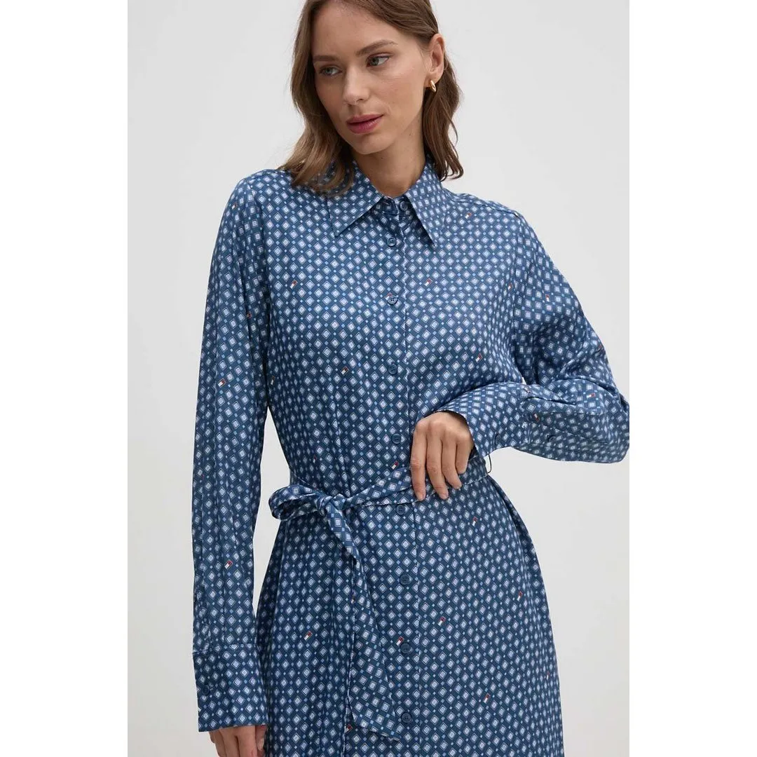 Foulard Knee Shirtdress