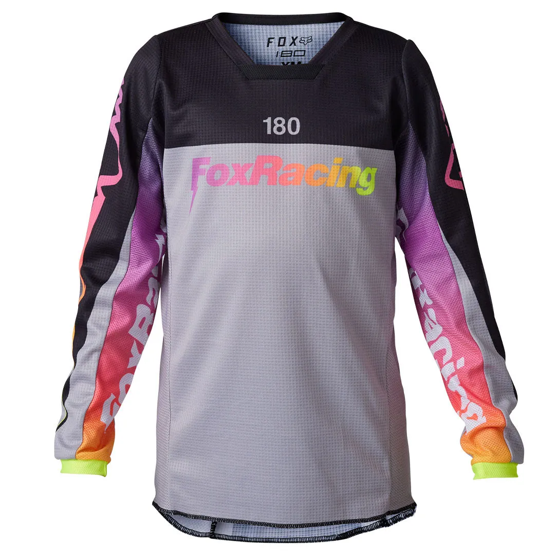 Fox - 2023 180 Youth Statk Black/Grey/Multi Jersey
