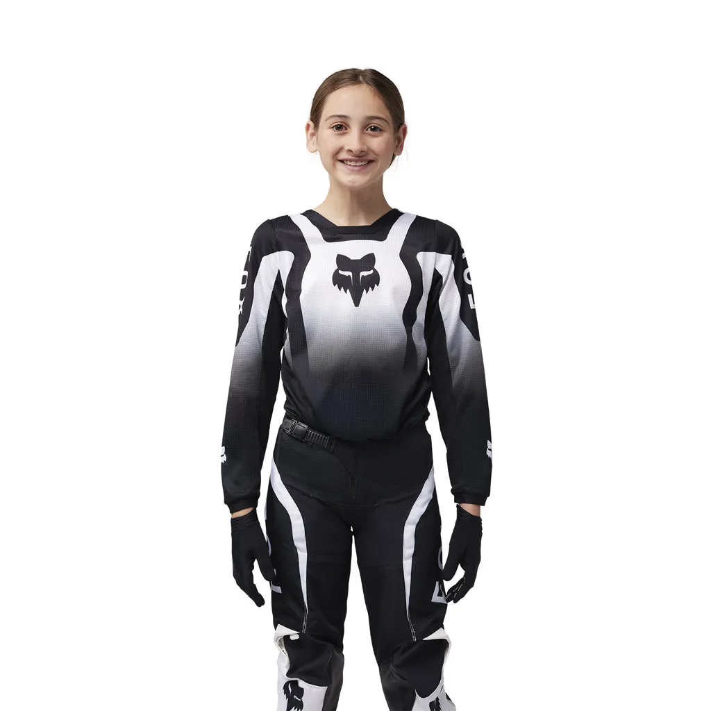 Fox - 2025 Youth 180 Lean Black White Jersey