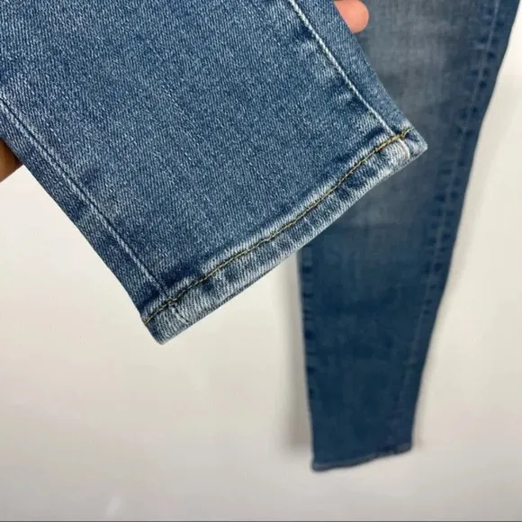 Frame Denim Le Skinny de Jeanne Distressed Mid Rise Skinny Jeans Size 27