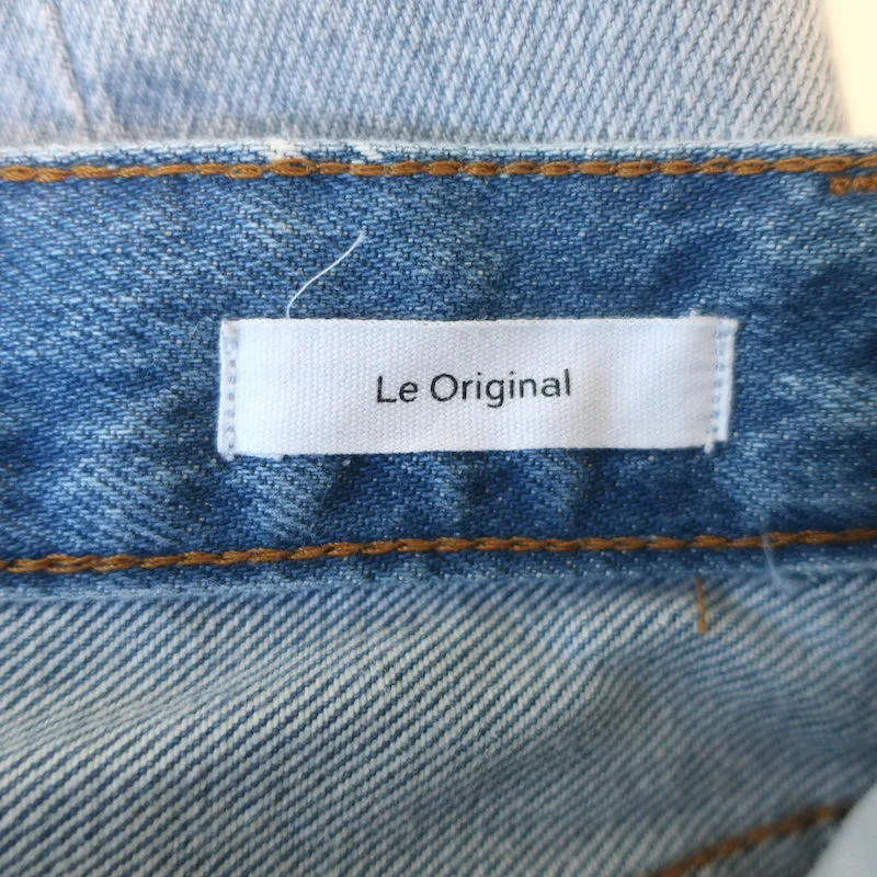 FRAME Le Original High Waist Jeans Clash Ripped Denim Size 25