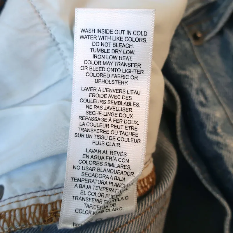 FRAME Le Original High Waist Jeans Clash Ripped Denim Size 25
