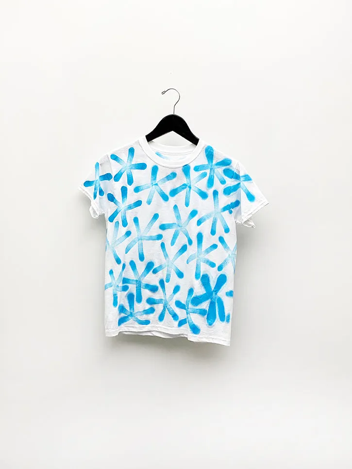 Frankie Krupa Vahdani Blue Magnolia Short Sleeve