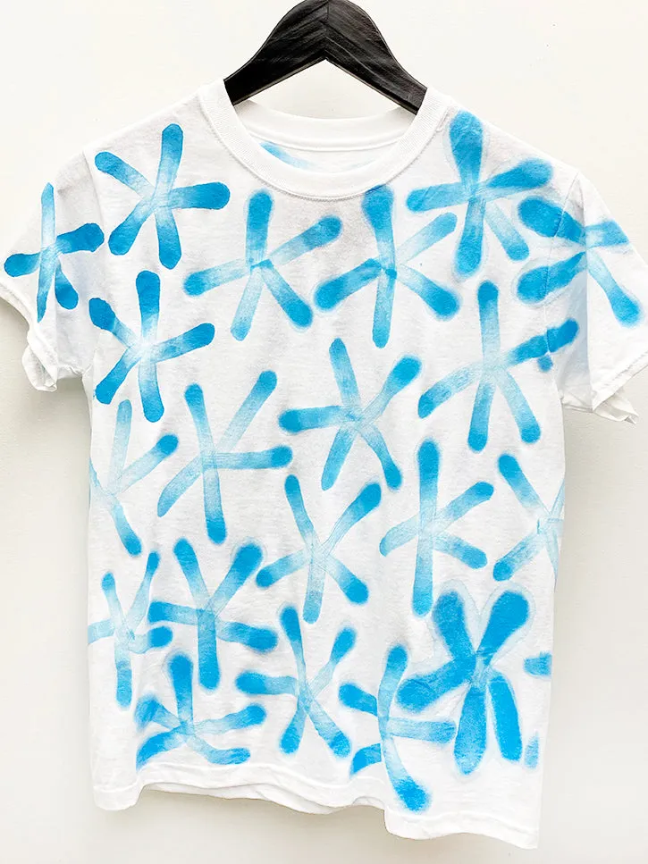 Frankie Krupa Vahdani Blue Magnolia Short Sleeve