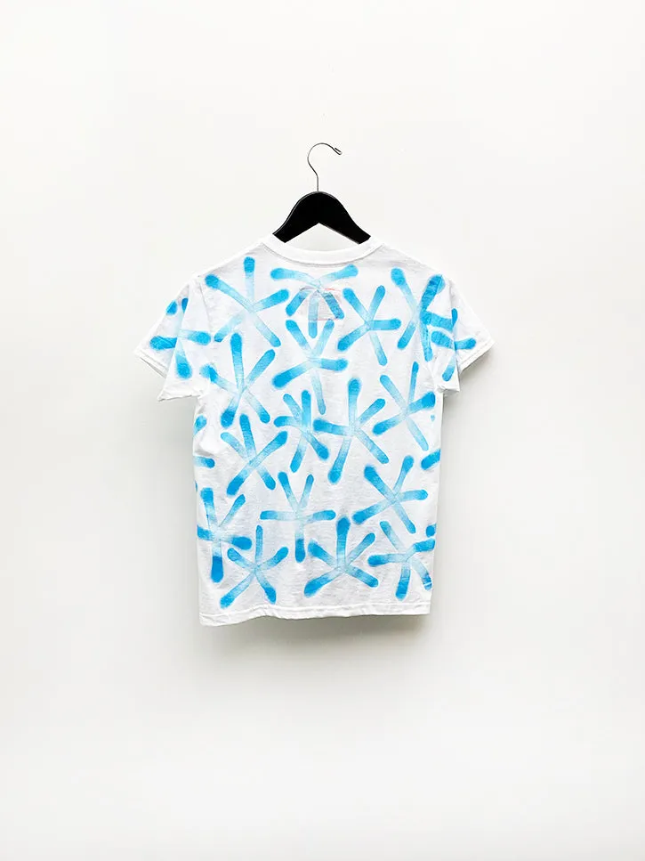 Frankie Krupa Vahdani Blue Magnolia Short Sleeve