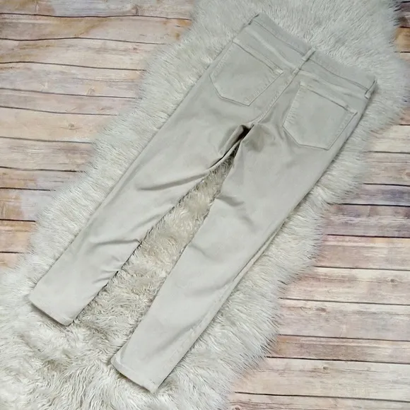 Free People | ‘Busted Knee’ Tan Skinny Jeans
