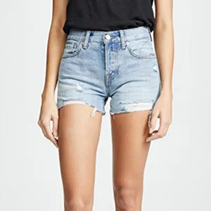 Free People Denim Distressed Short Jeans Waves