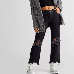 Free People We the free black ripped jeans