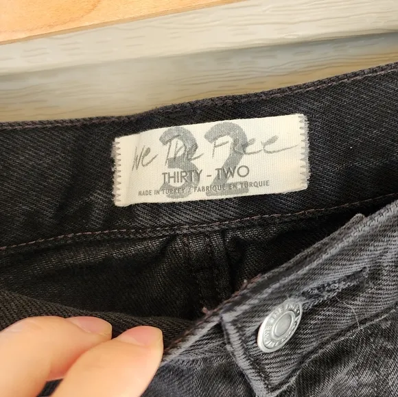 Free People We the free black ripped jeans