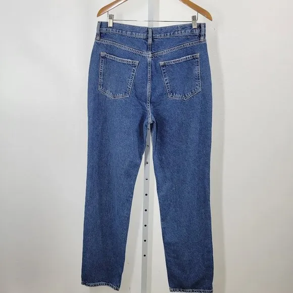 FREE PEOPLE/ WTF  lasso straight distressed jeans Sz 31 NEW