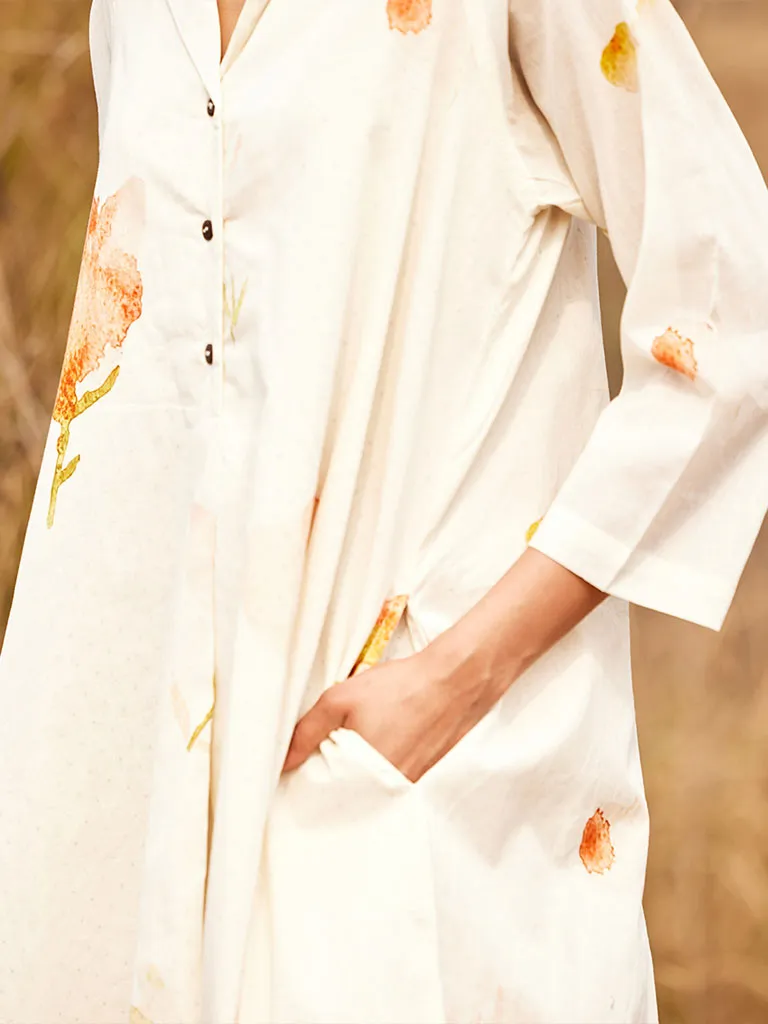 French Hydrangea Dress