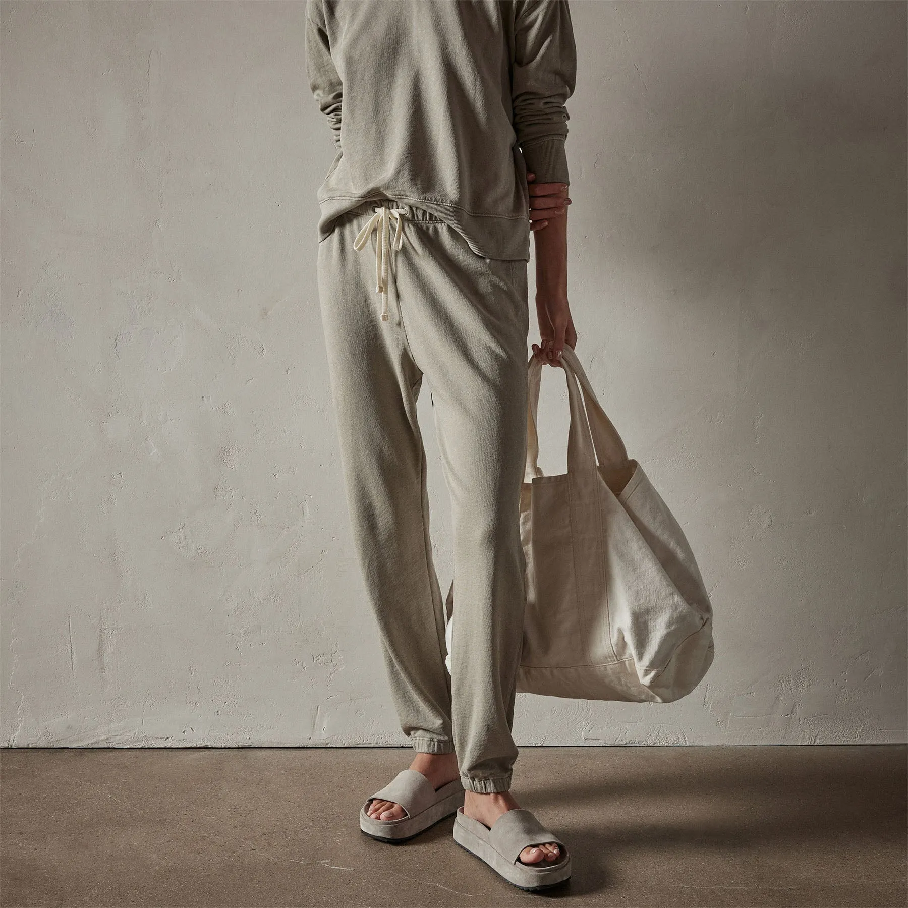 French Terry Sweat Pant - Mineral Pigment