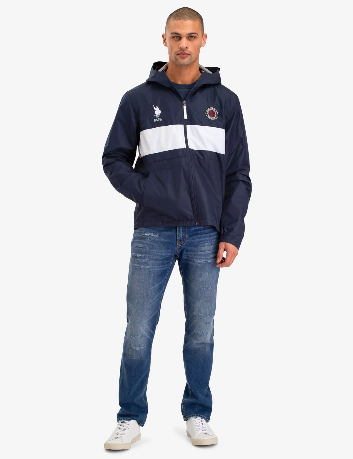 FULL ZIP COLORBLOCK WINDBREAKER