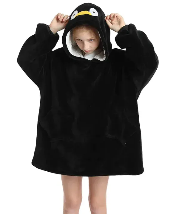 Girl's Colorful Galaxy Themed Tie Dye Hooded Sweater Dress