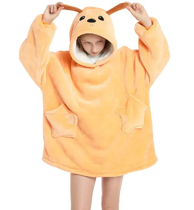Girl's Colorful Galaxy Themed Tie Dye Hooded Sweater Dress