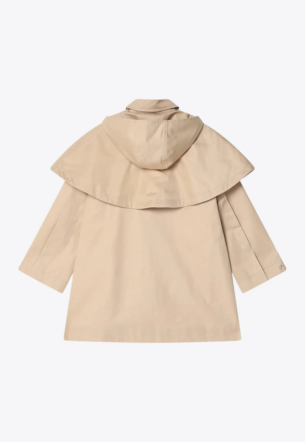 Girls Hooded Trench Coat