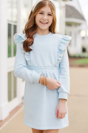 Girls: The Jen Light Blue Sweatshirt Dress