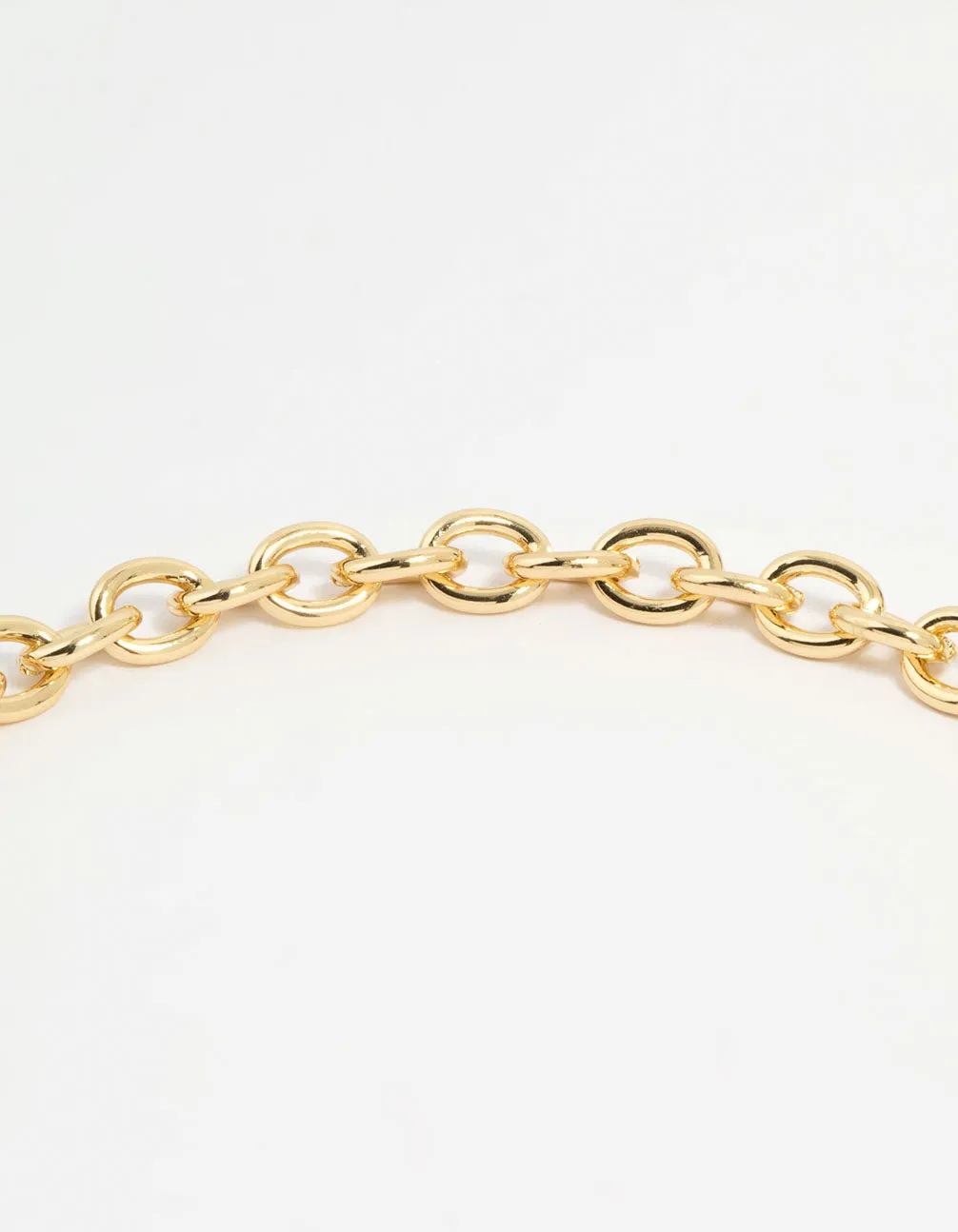 Gold Plated Heart T&O Necklace