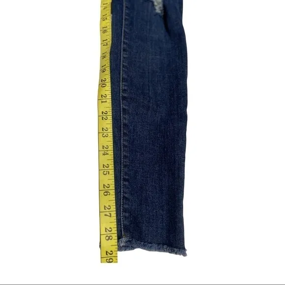 Good American Good Legs Destructed Skinny Jeans GAGLRE899,Blue Size 24 (00)