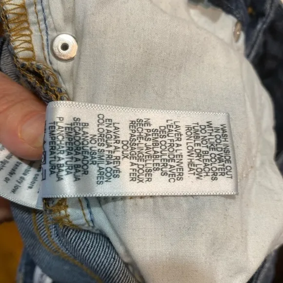 Good American Good Legs Destructed Skinny Jeans GAGLRE899,Blue Size 24 (00)