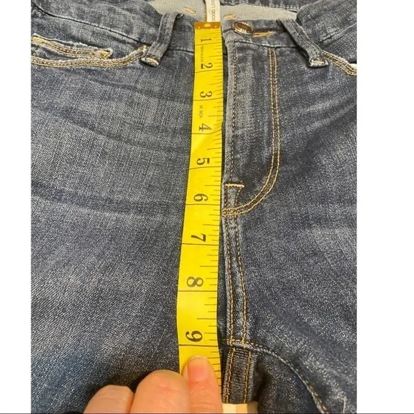 Good American Good Legs Destructed Skinny Jeans GAGLRE899,Blue Size 24 (00)