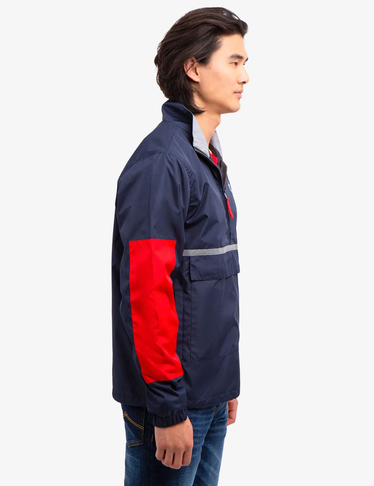 GRAPHIC PULLOVER WINDBREAKER JACKET