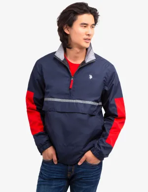 GRAPHIC PULLOVER WINDBREAKER JACKET