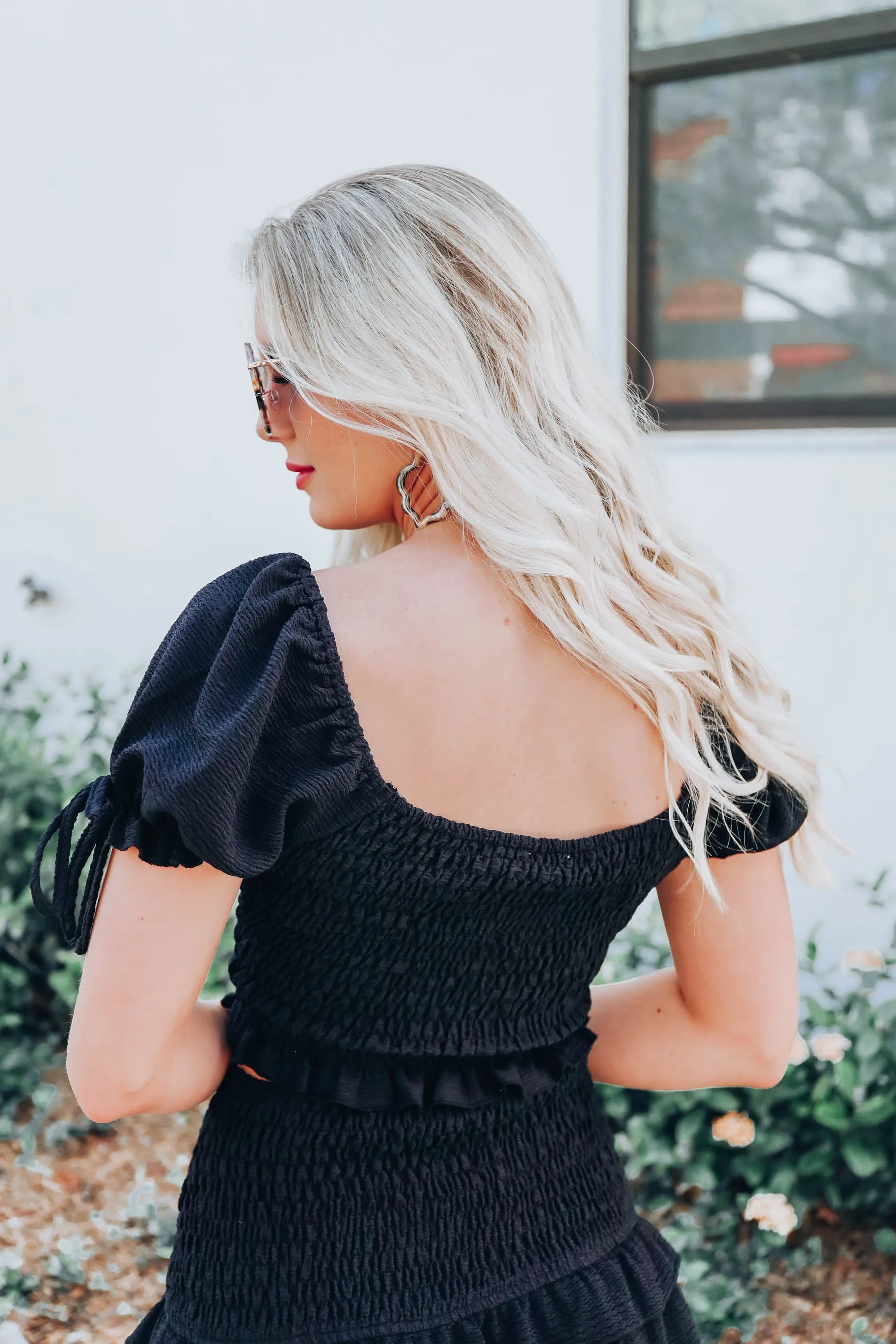 Gwen Smocked Crop Top