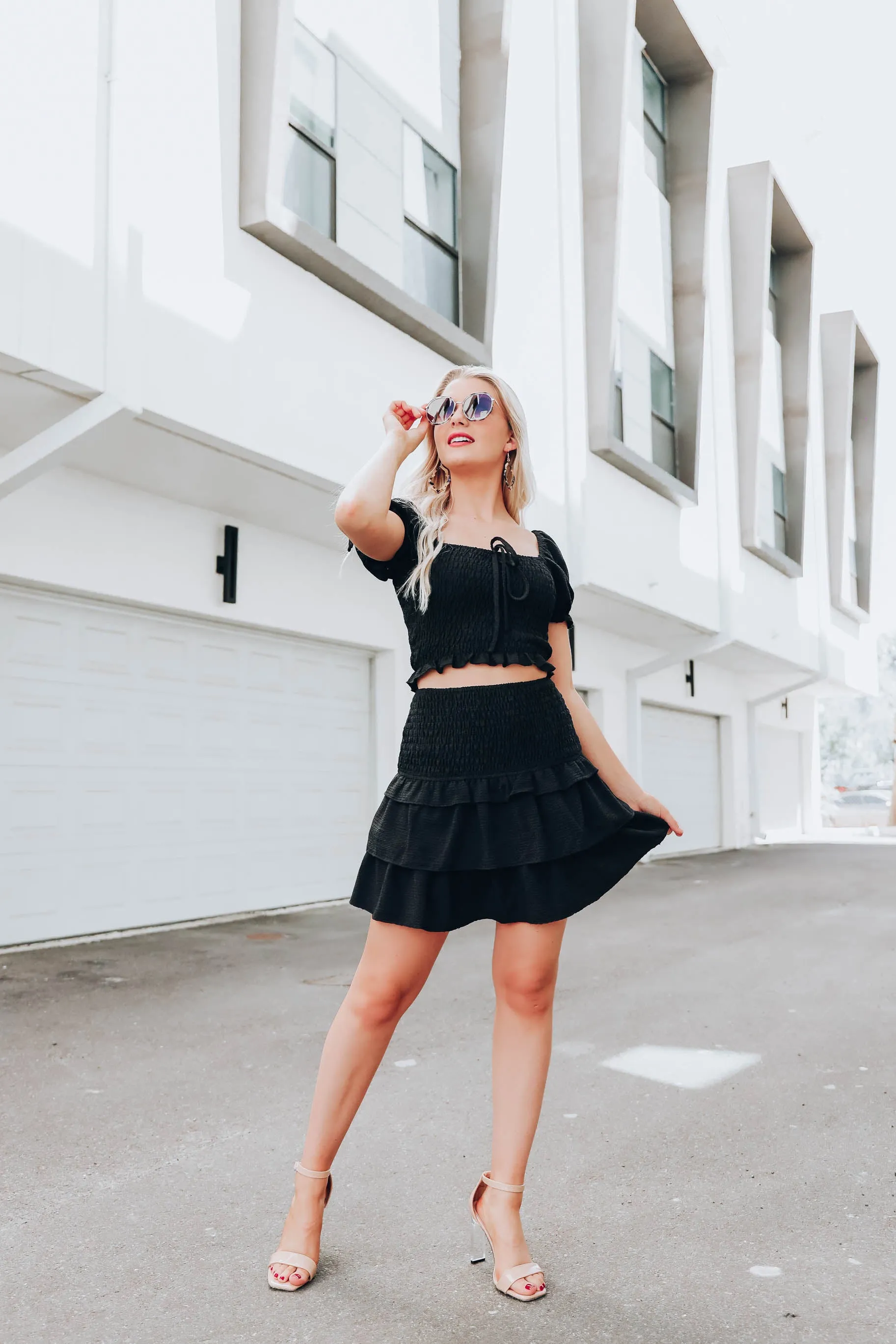 Gwen Smocked Crop Top