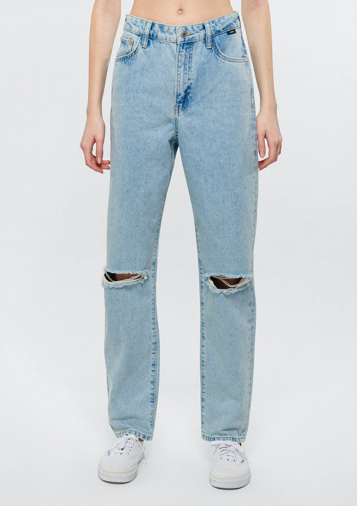 HAPPY Bleach Ripped Jean Pants