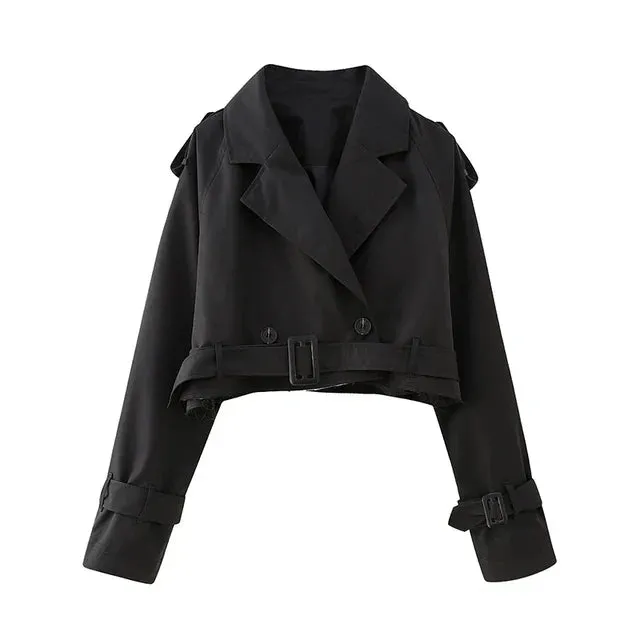 Harlyn - stilvoller cropped Trenchcoat