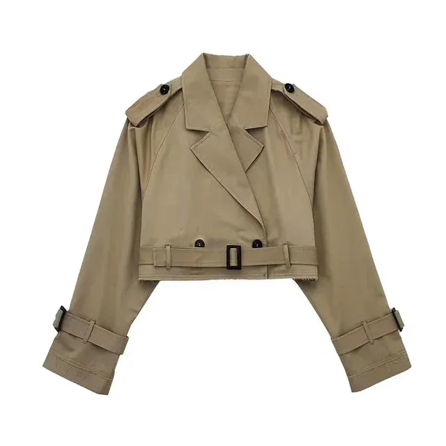 Harlyn - stilvoller cropped Trenchcoat
