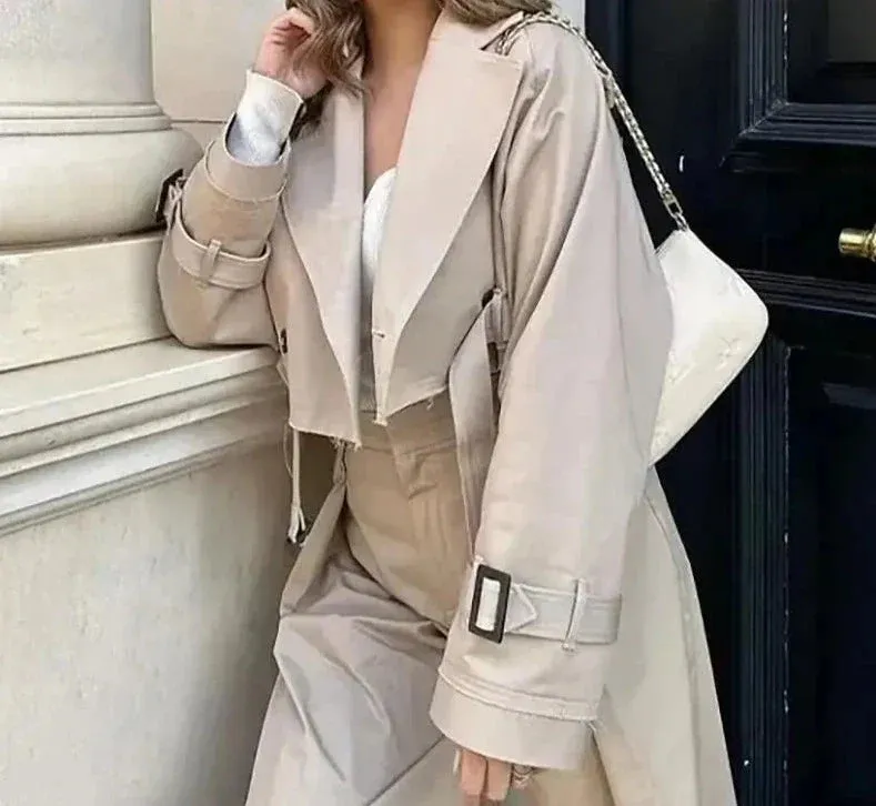 Harlyn - stilvoller cropped Trenchcoat