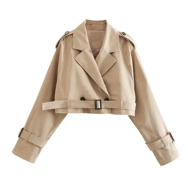 Harlyn - stilvoller cropped Trenchcoat