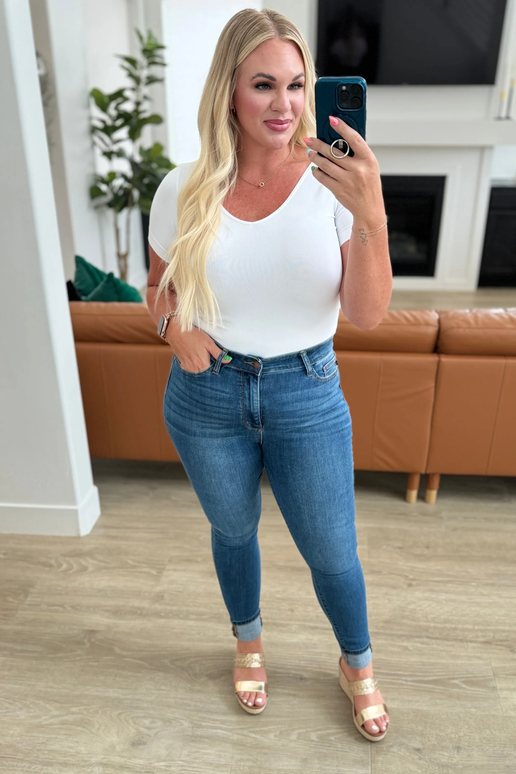 Hazel Blues® |  Daphne High Rise Skinny Jeans