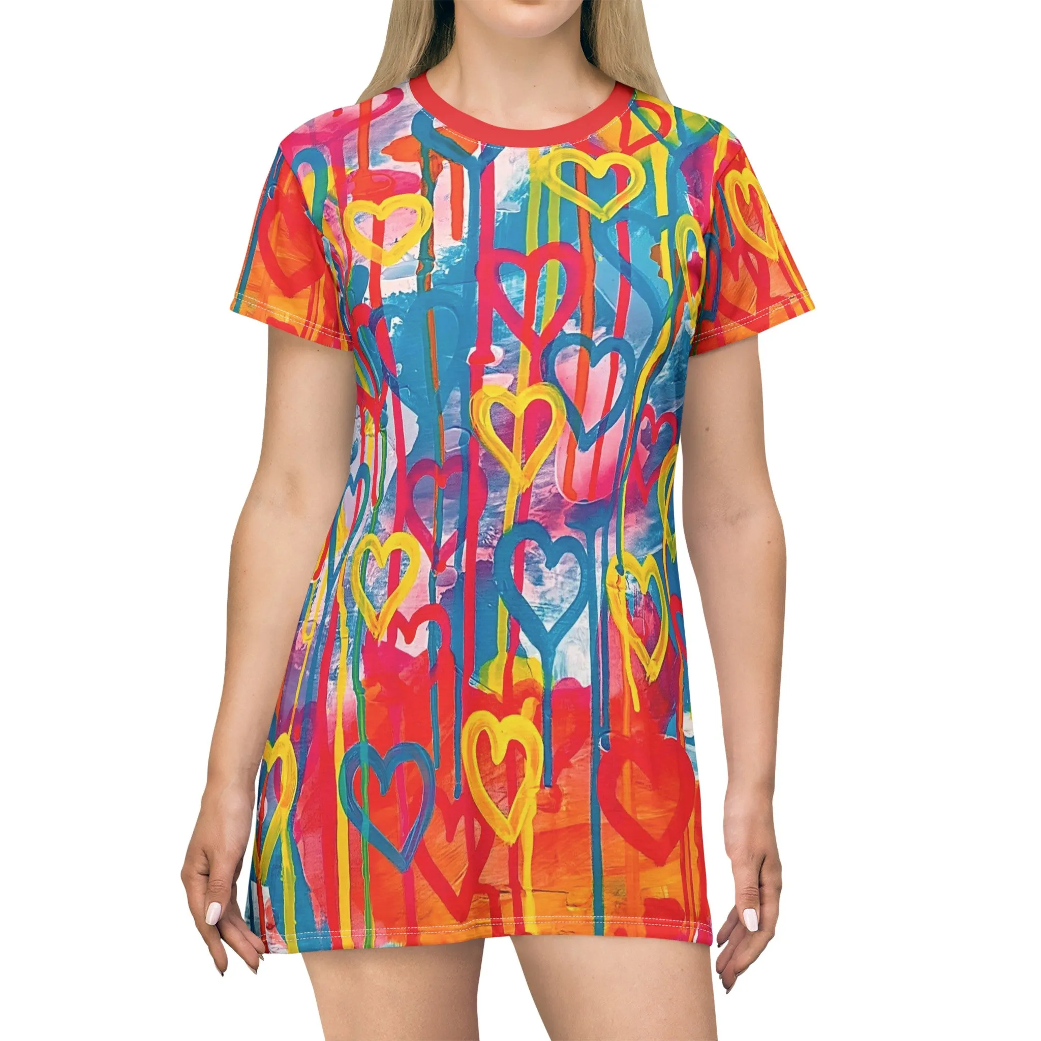Heartburst T-Shirt Dress