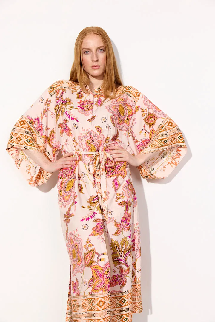 Helene Kimono - Coral