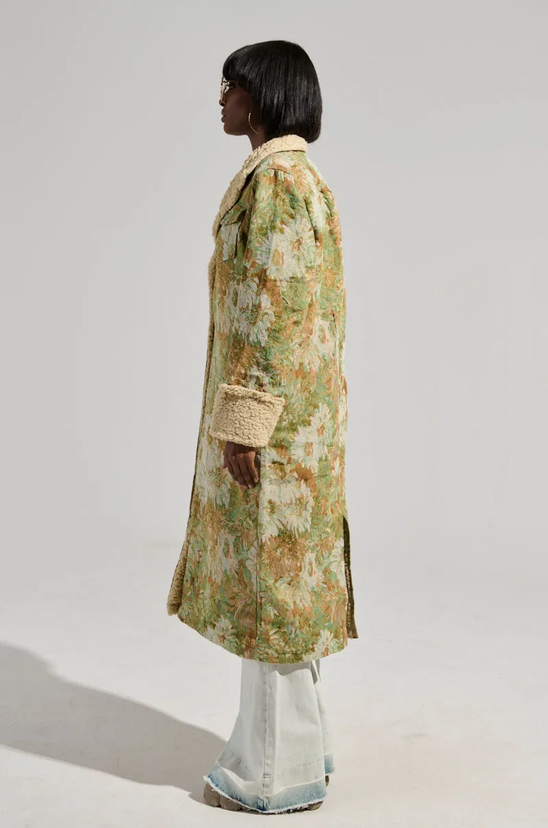 HERE COMES TROUBLE SHERPA LINED TRENCH