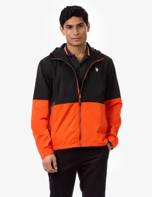 HOODED COLORBLOCK WINDBREAKER