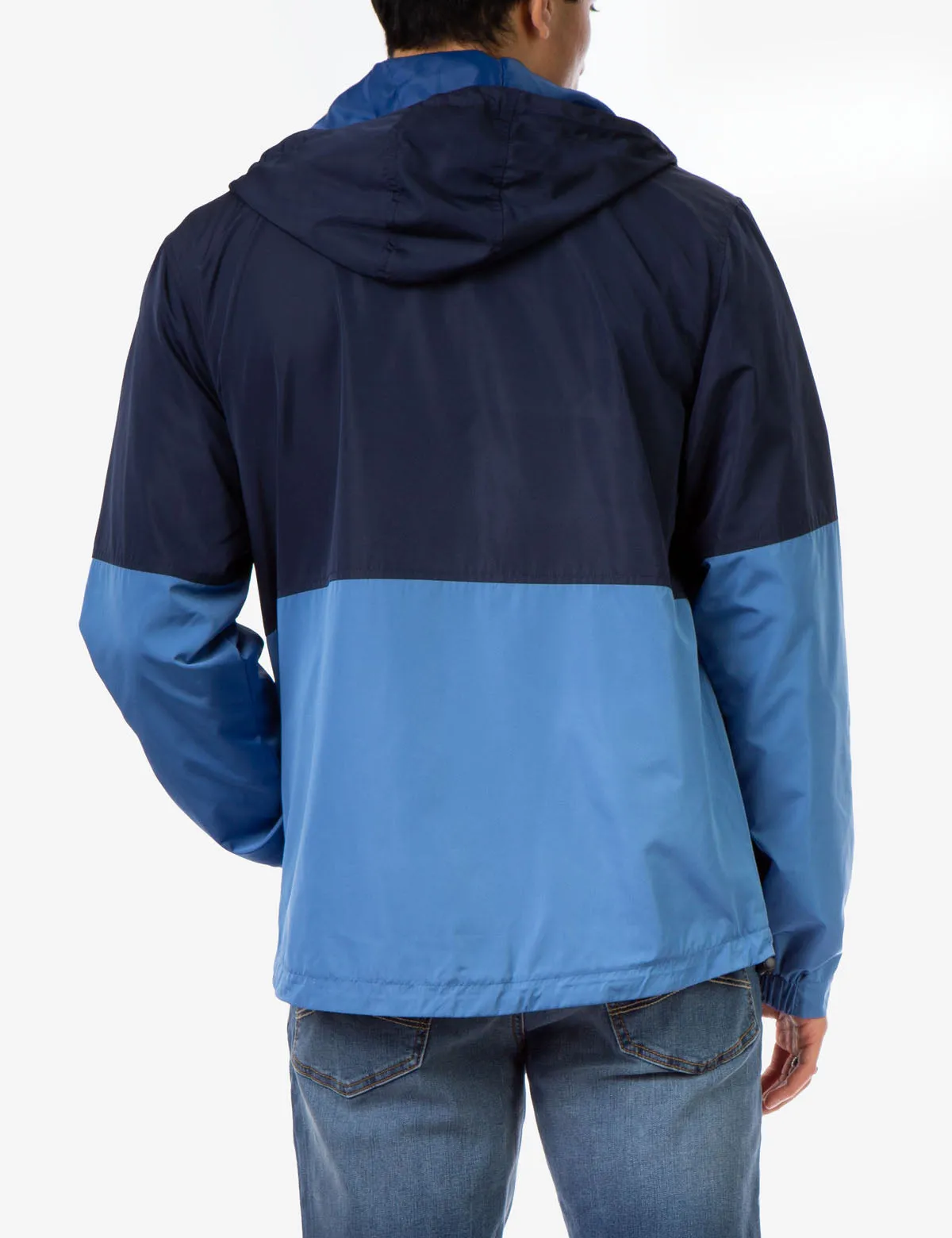 HOODED COLORBLOCK WINDBREAKER