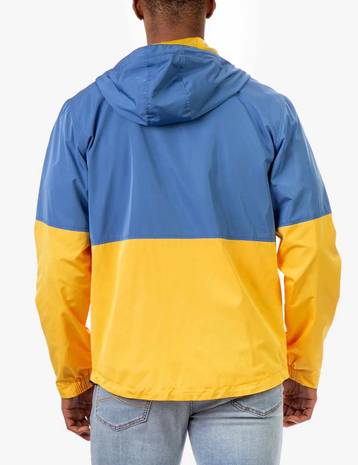 HOODED COLORBLOCK WINDBREAKER