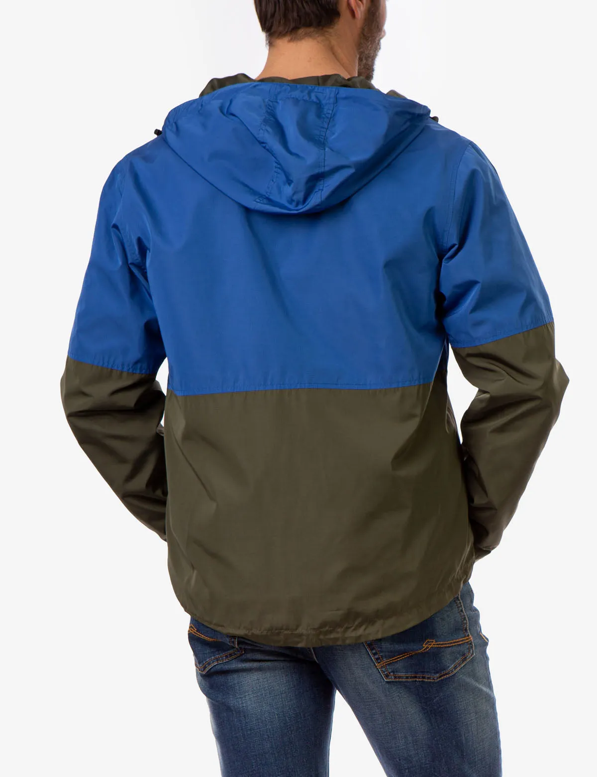 HOODED COLORBLOCK WINDBREAKER
