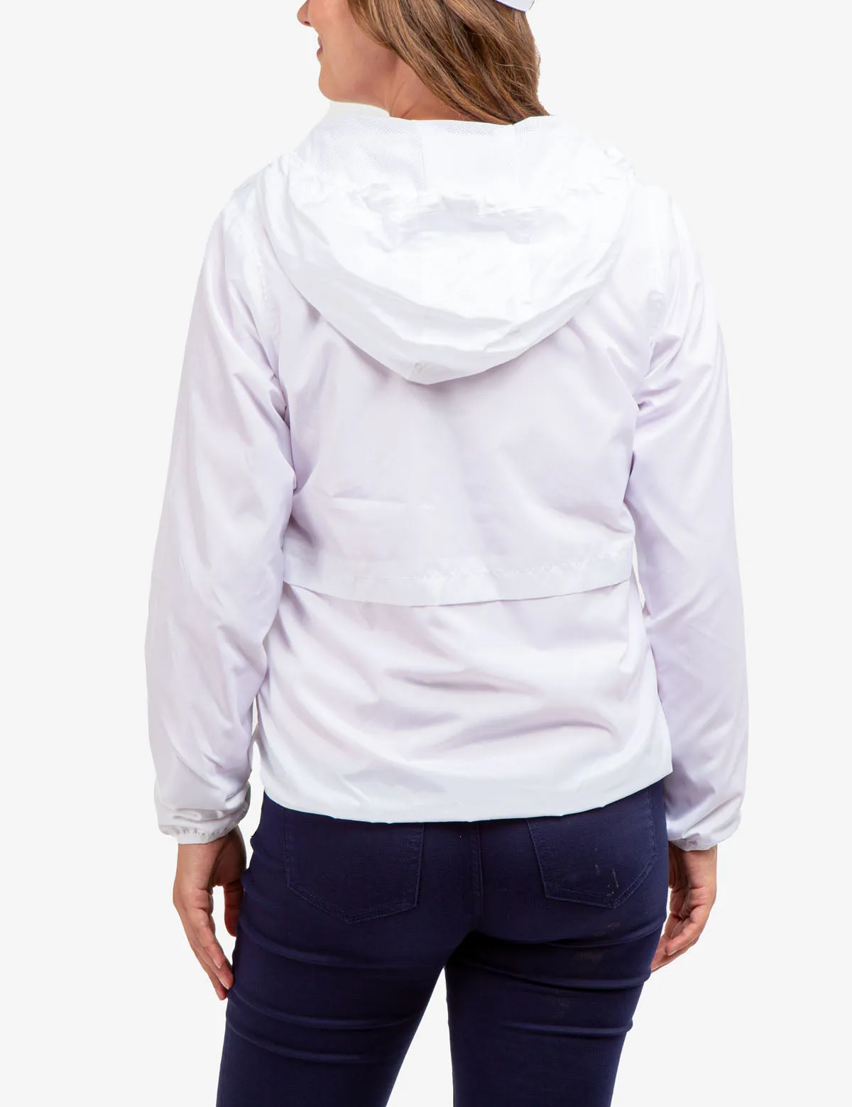 HOODED ZIP FRONT WINDBREAKER
