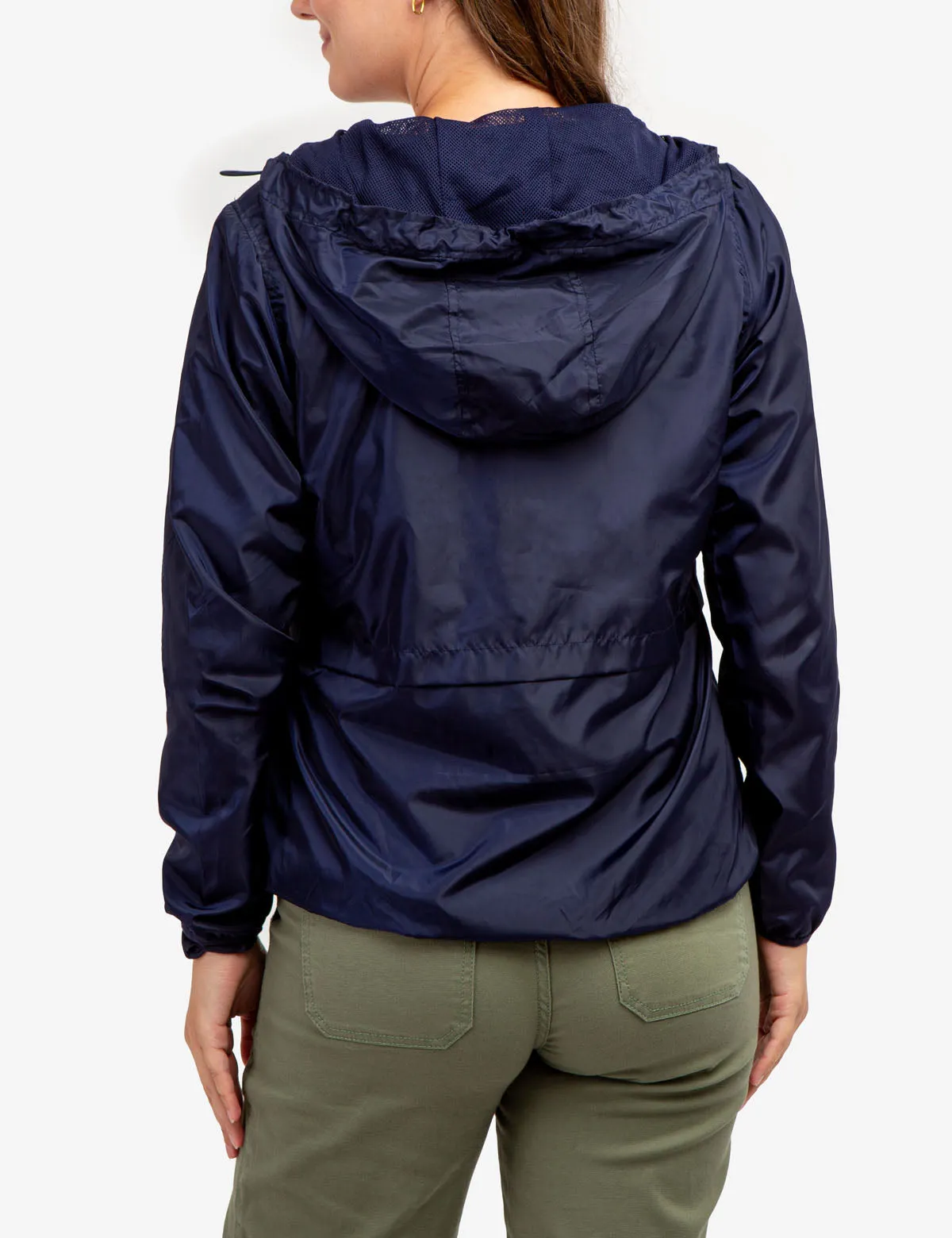 HOODED ZIP FRONT WINDBREAKER