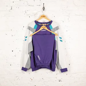 Hummel 90s Full Sweatshirt Sweat Suit Pants - Purple - XL