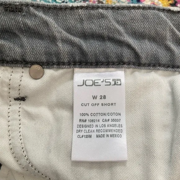 Joe’s Jeans Distressed Gray Cut Off Short