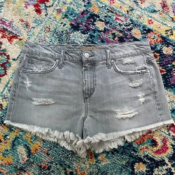 Joe’s Jeans Distressed Gray Cut Off Short