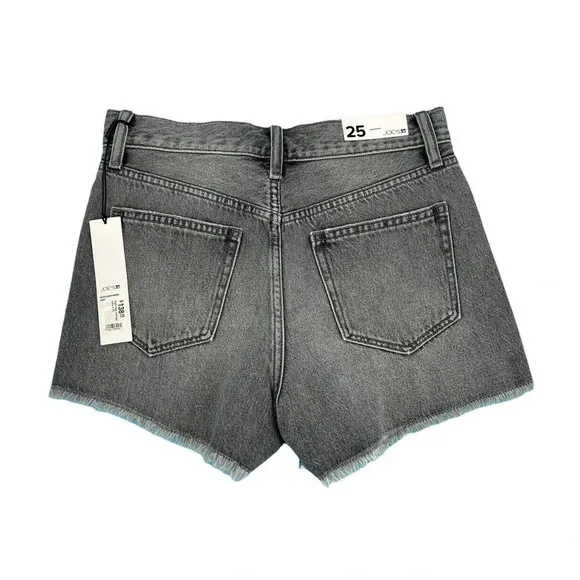 Joe's Jeans Gray Denim Size 25 Shorts Distressed High Rise 3&quot; Length Emmy