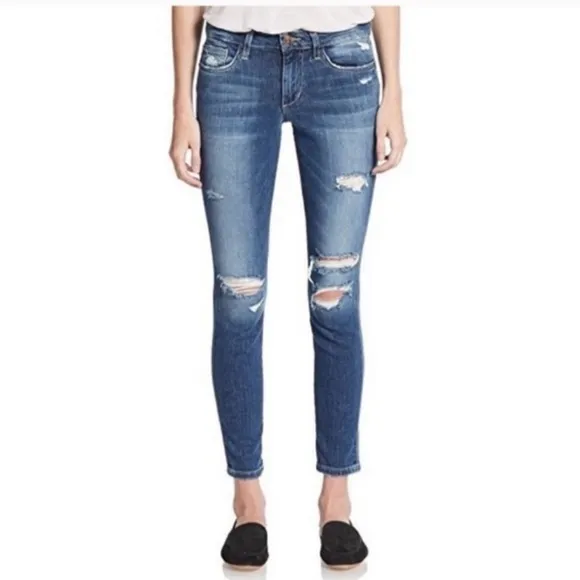 Joe's Jeans The Skinny Rolled Distressed Keagan Ankle Cut
